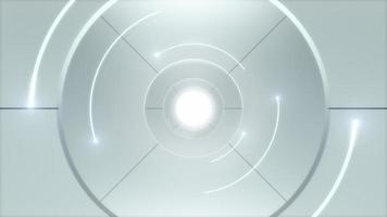 3d rendering of Abstract Background,White Circular Tunnel,Minimal Technology concepts. photo
