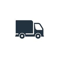 Truck car icon in trendy flat style isolated on white background. delivery car symbol for web and mobile apps. vector