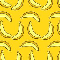 Seamless pattern of Banana for summer concept photo