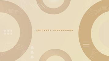 Brown and grey vector layout with circle shapes. Abstract background with colorful gradient.