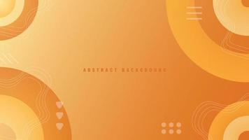 Orange vector layout with circle shapes. Abstract background with colorful gradient.