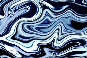 Natural abstract marble background. Liquid sea blue texture. illustration in the fluid art style photo