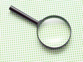 magnifying glass closeup photo