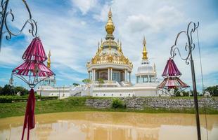 Maha Rattana Chedi Sri Trai Loka Dhatu located in Khon Kaen province of Thailand. photo