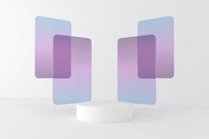 Abstract minimal design for cosmetic or product  podium 3d rende photo