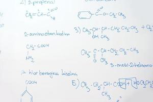 estructura de la molécula química en jabalí blanco foto