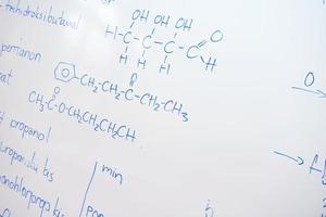 estructura de la molécula química en jabalí blanco foto