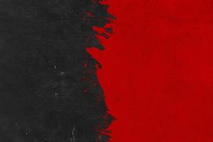 black and red brush texture background.Abstract brushstroke background, flat shapes .on a concrete wall photo