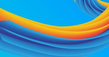 abstract background using a 3d wave pattern that resembles a rope tie, yellow-blue photo