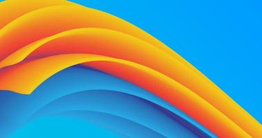 abstract design using folds pattern which has a 3d effect, with blue and yellow colors photo