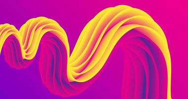 abstract background design using up and down 3d wave patterns in purple and yellow colors photo