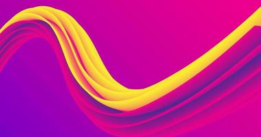 abstract background using horizontal 3d effect wave pattern, yellow-purple wave pattern photo