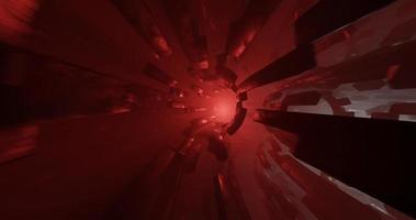 abstract design using cube shape elements with a bright red glowing light which has a cinematic effect, 3D rendering, and 4K size photo