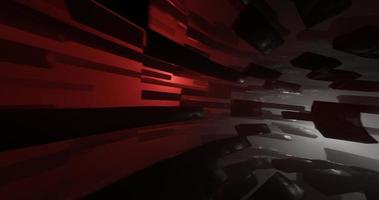 abstract design using cube shape elements with glowing red and white light which has a cinematic and sci-fi effect, 3D rendering and 4K size photo