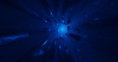 abstract design using cube shape elements with glowing blue light which has a cinematic and sci-fi effect, 3D rendering, and 4K size photo