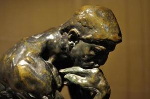 cast of The Thinker in a museum in Buenos Aires photo