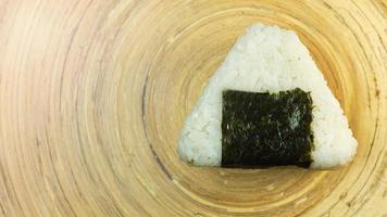 onigiri image for Japanese food concept. photo