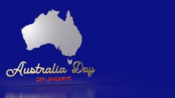 The Australia map and word for holiday content 3d rendering. photo