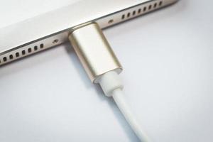 cable usb type c it connection device close up image. photo