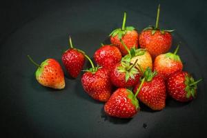 The  fresh strawberry image closeup for background. photo