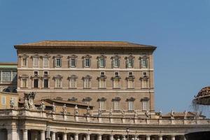 Buildings in Vatican, the Holy See within Rome, Italy. Part of Saint Peter's Basilica. photo