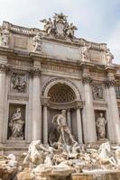 Rome, Italy, 2022 - Fountain di Trevi - most famous Rome's fountains in the world. Italy. photo