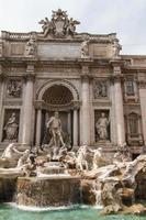 Rome, Italy, 2022 - Fountain di Trevi - most famous Rome's fountains in the world. Italy. photo