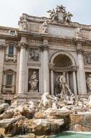Rome, Italy, 2022 - Fountain di Trevi - most famous Rome's fountains in the world. Italy. photo