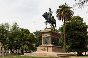 Rome, Italy, 2022 - Statue of carlo alberto photo