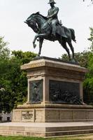 Rome, Italy, 2022 - Statue of carlo alberto photo