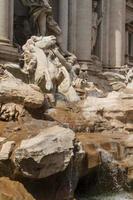 Rome, Italy, 2022 - Fountain di Trevi - most famous Rome's fountains in the world. Italy. photo