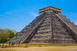 Temple Pyramid of Kukulcan El Castillo, Chichen Itza, Yucatan, Mexico, Maya civilization photo