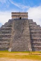 Ladder steps of temple Pyramid of Kukulcan El Castillo, Chichen Itza, Yucatan, Mexico, Maya civilization photo