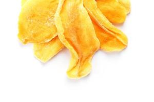 Orange Slices of Dried Sugar Mango Isolated photo