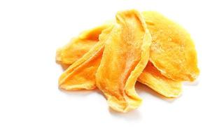 Orange Slices of Dried Sugar Mango Isolated photo