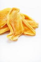 Orange Slices of Dried Sugar Mango Isolated photo