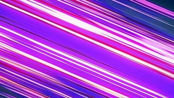 Anime speed lines. Fast speed neon glowing flashing lines streaks in purple pink and cool blue color. 3d illustration photo