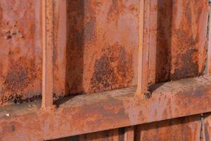 rusty closeup of old rusty welding. Rusty metal grunge background. photo