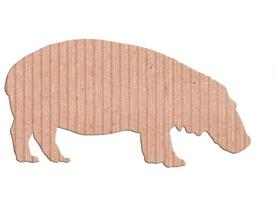 hippopotamus shape paper box photo