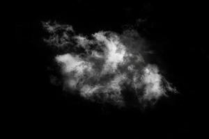 Textured Smoke,Abstract black,isolated on black background photo