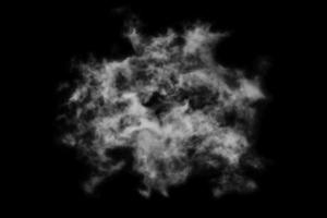 Textured cloud,isolated on black background photo