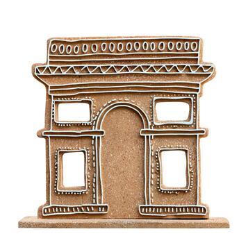 Christmas and new year with building-shaped icon isolated on white background,include clipping path photo