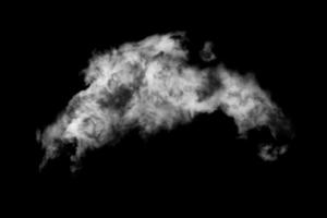 Textured cloud,Abstract black,isolated on black background photo