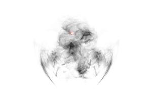 Textured Smoke,Abstract black,isolated on white background photo