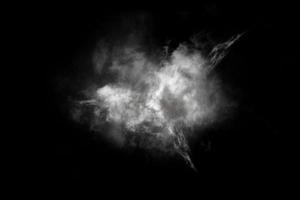 Textured Smoke,Abstract black,isolated on black background photo