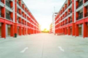 blur image of commercial buildings background photo