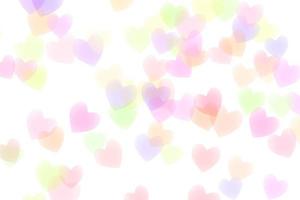 Abstract colorful heart isolated on white background photo