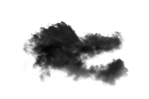 nube aislada sobre fondo blanco, humo texturizado, nubes de pincel, negro abstracto foto