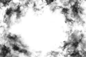 Textured Smoke,Abstract black,isolated on white background photo
