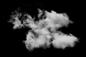 Textured cloud,Abstract black,isolated on black background photo